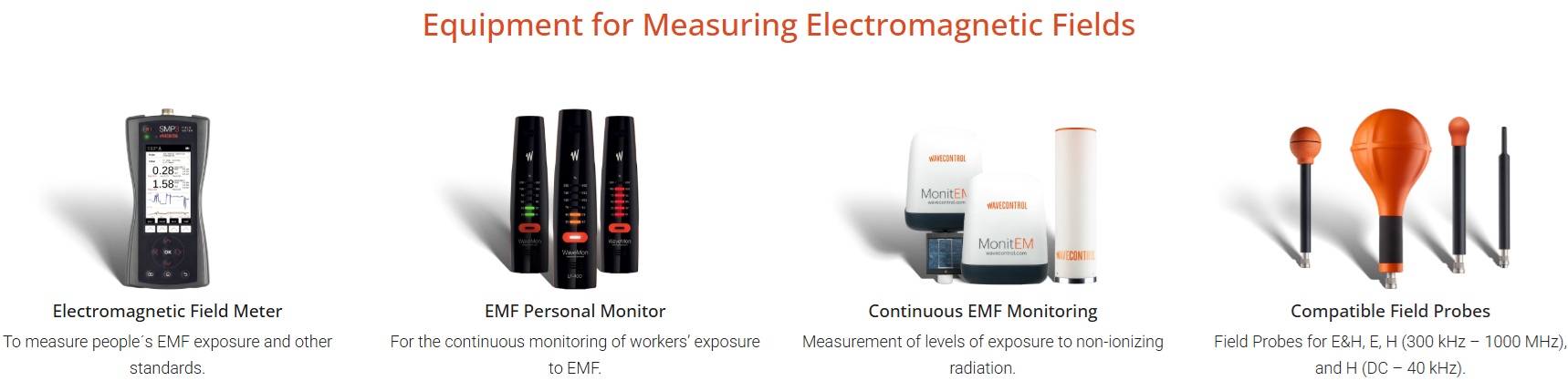 Wavecontrol Equipment for EMF Exposure Assessment