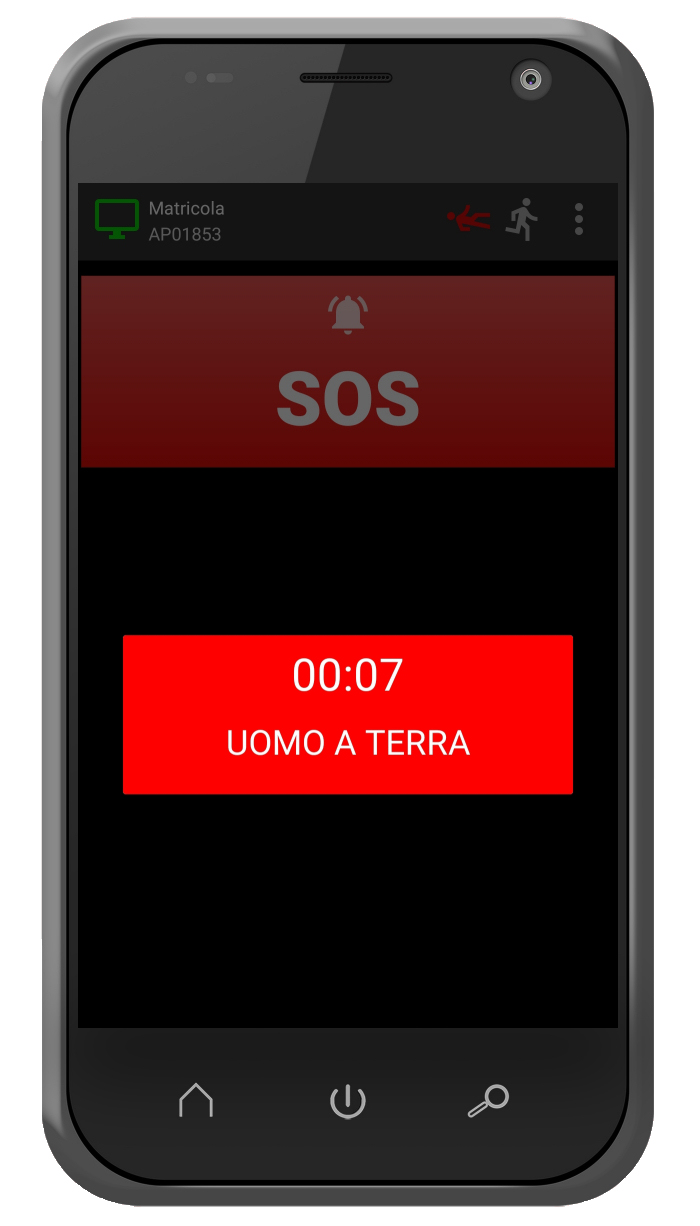 Datix2App - uomo a terra Android